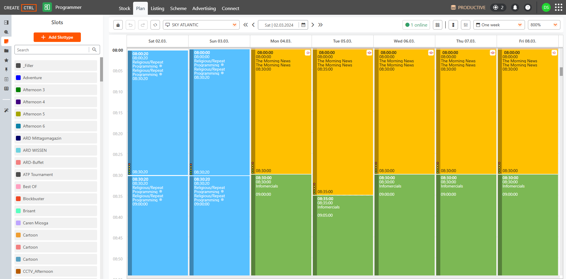 Programmer easy scheduling